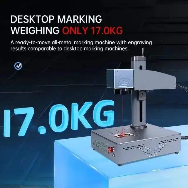 DAJA S4 Desktop Industrial Fiber Laser Marking Machine Metal Nameplate Engraver for Jewelry Stainless Steel Portable Engraving