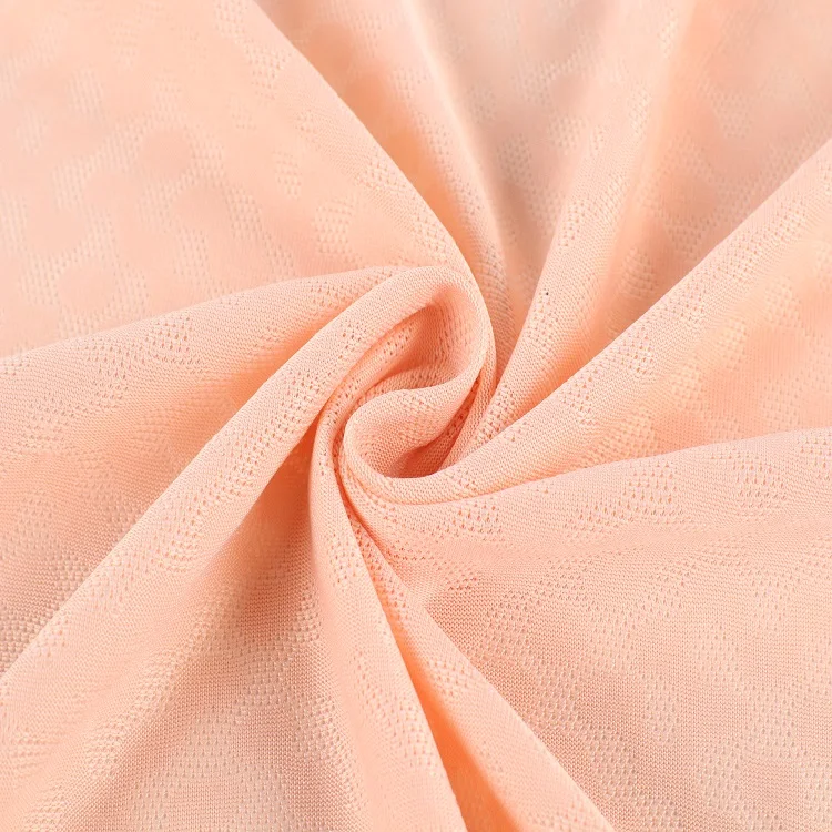 100% polyester jacquard mesh fabric dry fit jacquard mesh fabric for t-shirt for kni