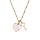 Mother Of Pearl Necklace 2021 Dainty Mother Of Pearl Love Heart With Key Pendant Necklace For Women