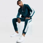 Velour Mens Tracksuit Hot Sale Stylish Men Official Custom Velour Tracksuits With Side Tape