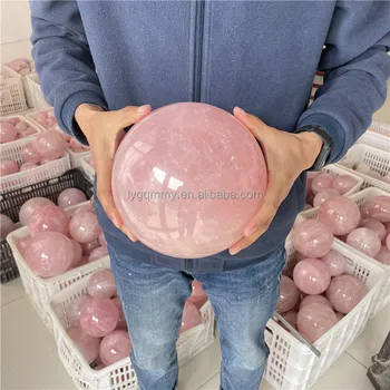 Wholesale Natural Healing Large Rose Quartz Crystal Sphere Ball For Decoration