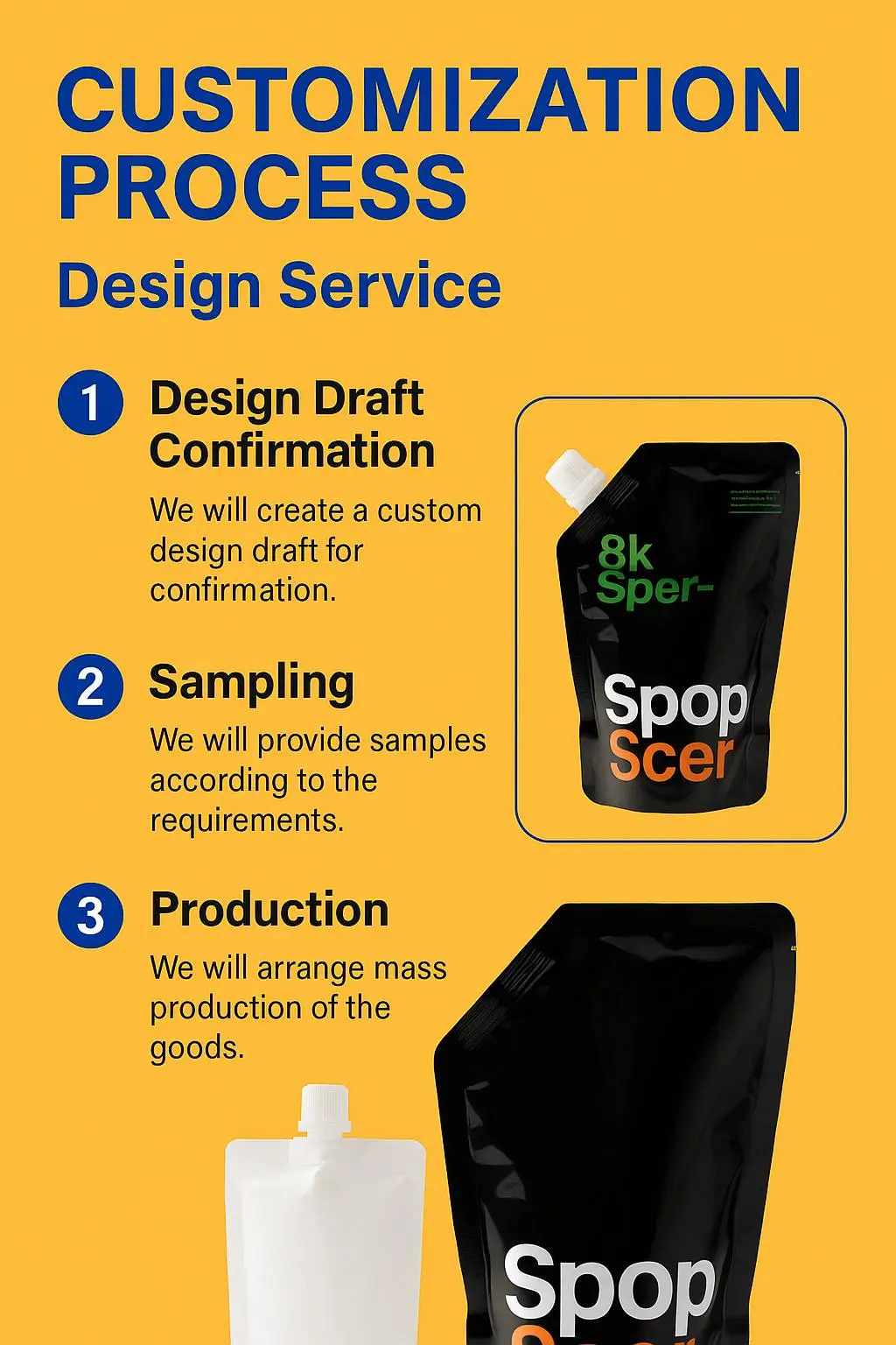 Stand Spout Pouch for Liquid Condiments Beverage Packaging PET/AL Plastic for Food Water Soda Wine Jelly Screen Printing Surface - detail 14