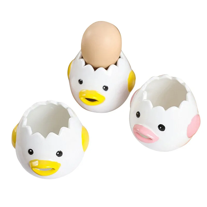 Creative Cartoon Chicken Egg Yolk White Separator,Ceramics Egg Separator  Tool For Kitchen - Buy Creative Chicken Egg Yolk Product on 