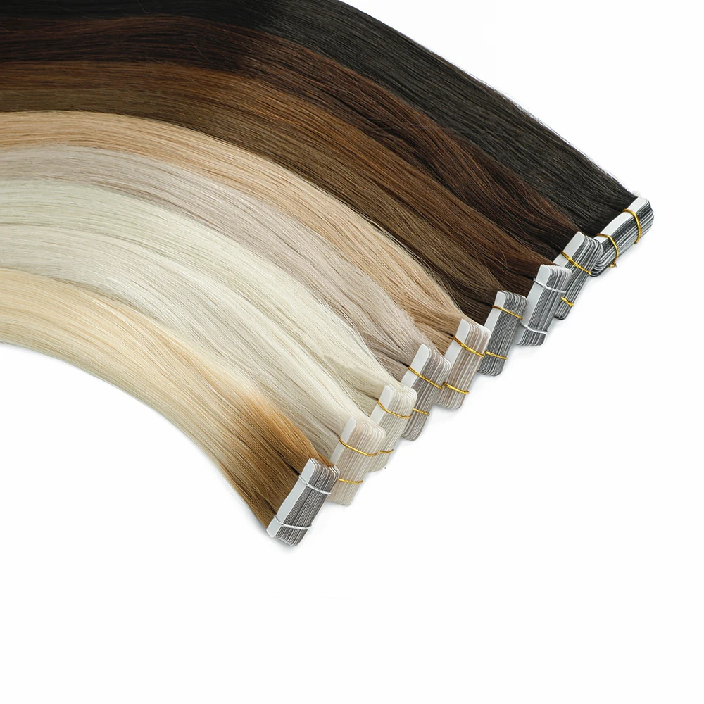 product leshine wholesale european tape hair extensions human hair double drawn tape in hair extensions-1
