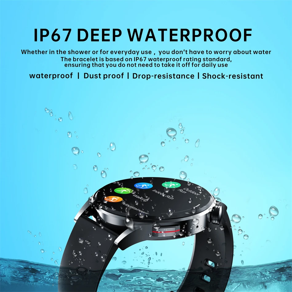 Lige Bw0398 HD Screen Temperature Detection AI Voice Smartwatch Phone Call Montres Reloj Intelligentes Android 4G Smart Watch