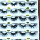 Lashes 100 Mink Eyelash Private Label Custom Packaging Box 100% Real Mink Lashes Fluffy Curly 25mm 5d Mink Eyelashes