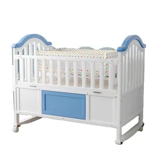 High quality organizer single newborn sleep multi functional wooden crib cot baby bed cots for babies