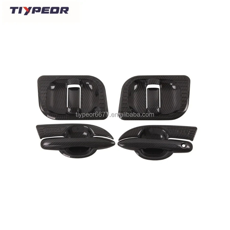 product tiypeor fortoyota hiace 2019 door cup protector handle front fog lamp rear mirror cover gas tank cover exterior trims kit863-10