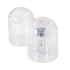 Wedding Favor Favors Cloches Plastic Wedding Favor Boxes Transparent Mini Cake Stand With Dome