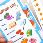 Paper Toys Toy Paper Shopping List Paper Safe Educational English Children Literacy Card Toys