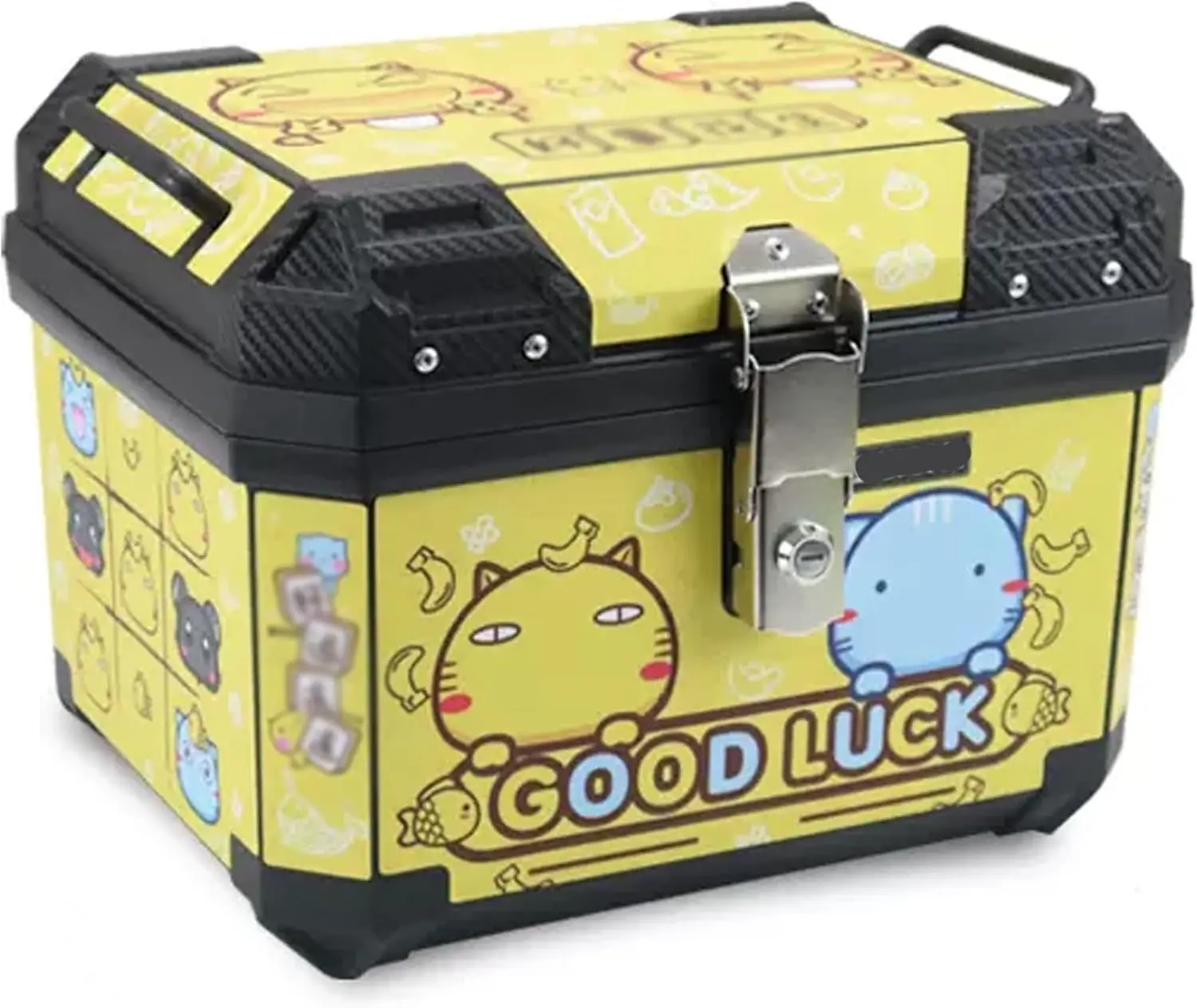 Motorcycle Tail Box - Scooter Storage Case, Waterproof Luggage Helmet Box