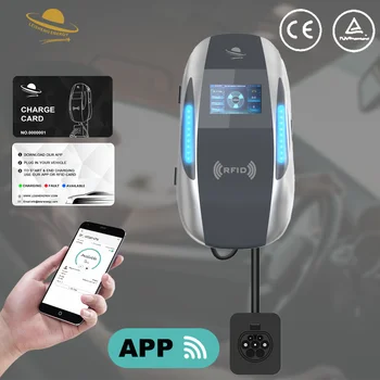 LEISHENG Smart 7.2kW Electric Vehicle Charger New Universal Home Car Charging Socket 32A Plug-In Point Bluetooth WiFi