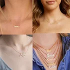 Name Necklace Necklaces Gold Name Pendant Manufacturers Statement Necklace Gold Chain High Quality Custom Pendant Name