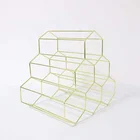 Modern Modern Simple Modern Diamond-shaped Iron Wire Rose Golden Wine Rack Bar Creative Wine Cabinet Decoration