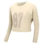 Long Tshirt Stock Crew Neck 100%cotton New Style Long Sleeve Crop Top T-shirt For Woman