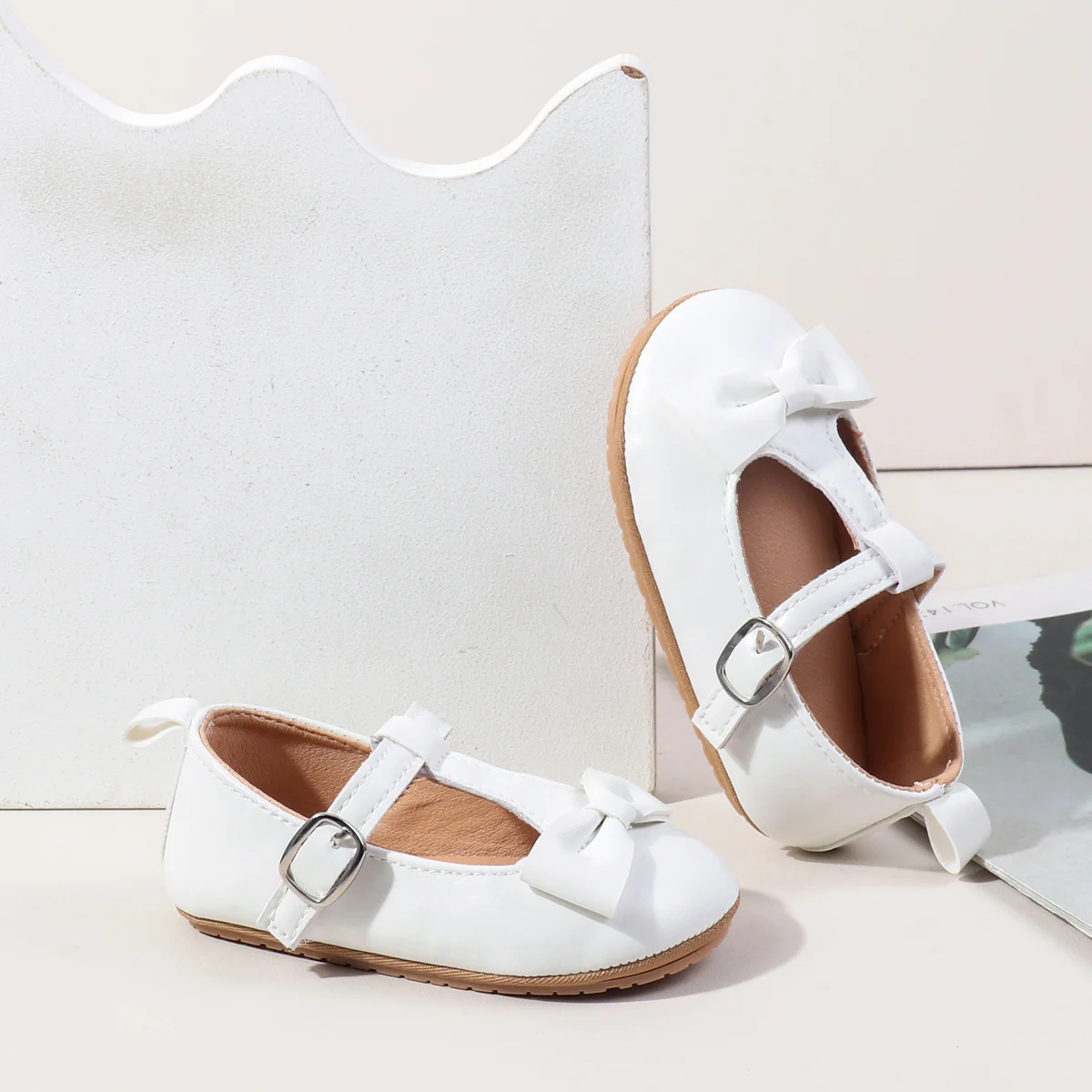 Hot Selling Spring Autumn Summer Solid Pu Leather Toddler Newborn Infant Baby Girls Shoes manufacture