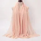 Muslim Hijab Pure Color Exquisite Colourful Comfortable Elegant Stylish Instant Turban Kids Muslim Long Hijab