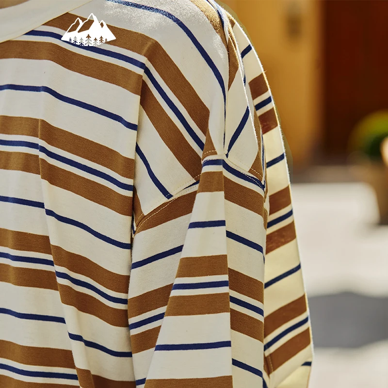Wholesale High Quality Cotton Stripe T-Shirt For Men Casual Summer O Neck Men Shirts