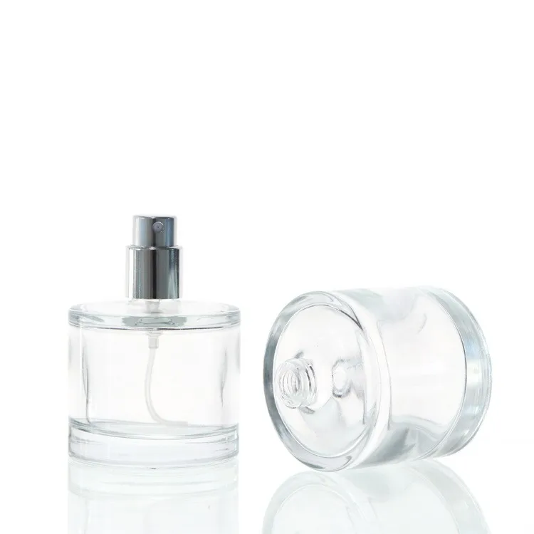 product 30ml50ml100ml dwarf cylinder transparent bayonet hemispherical lid perfume bottle spray bottle-33