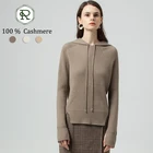 Hoodie 3d Knitting Seamless High Quality Women Cashmere Winter Loose Sweater Hoodie