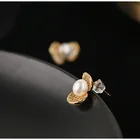 Shell Earrings Pearl 2021 Hawaiian Shell Pearl Stud Earrings Wholesale For Women