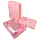 Gift Yongyi Logo Customizable Woman New Valentines Pink Gift Set With Vacuum Cup Notebook And Metal Pen