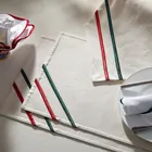 Line Linen Table Linen Luxury Astragal Line Decoration Cotton Linen Cloth Dinner Placemat Table Mat