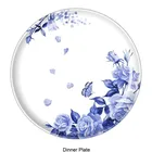 Tableware Set New Design Blue White Floral 12-Piece Melamine Tableware Dinnerware Dinner Set