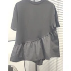 T-shirt 2021 High Quality Polyester Cotton Casual Customized Plain Ladies T-Shirt