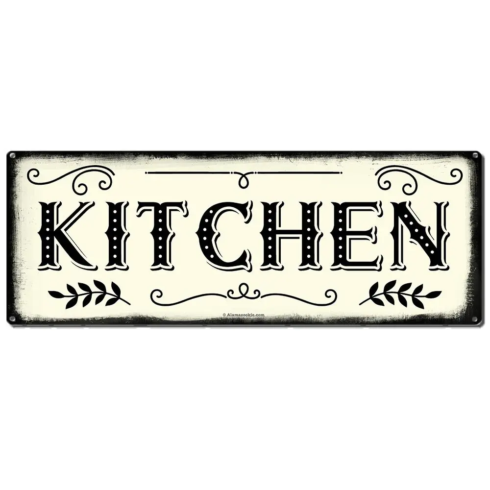 antique metal kitchen signs