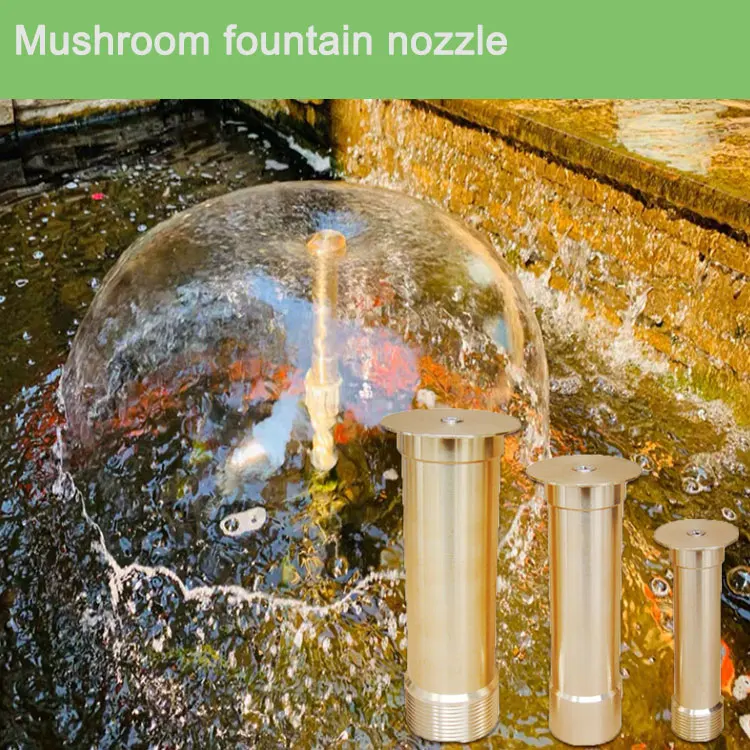 Wholesale Modern Stainless Steel Water Fountain Nozzle High Quality Brass Garden and Mushroom Fountain Fast Delivery manufacture