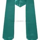 Bulk Hot Sale Colorful Plain Graduation Satin Graduation Sash Plain Stole