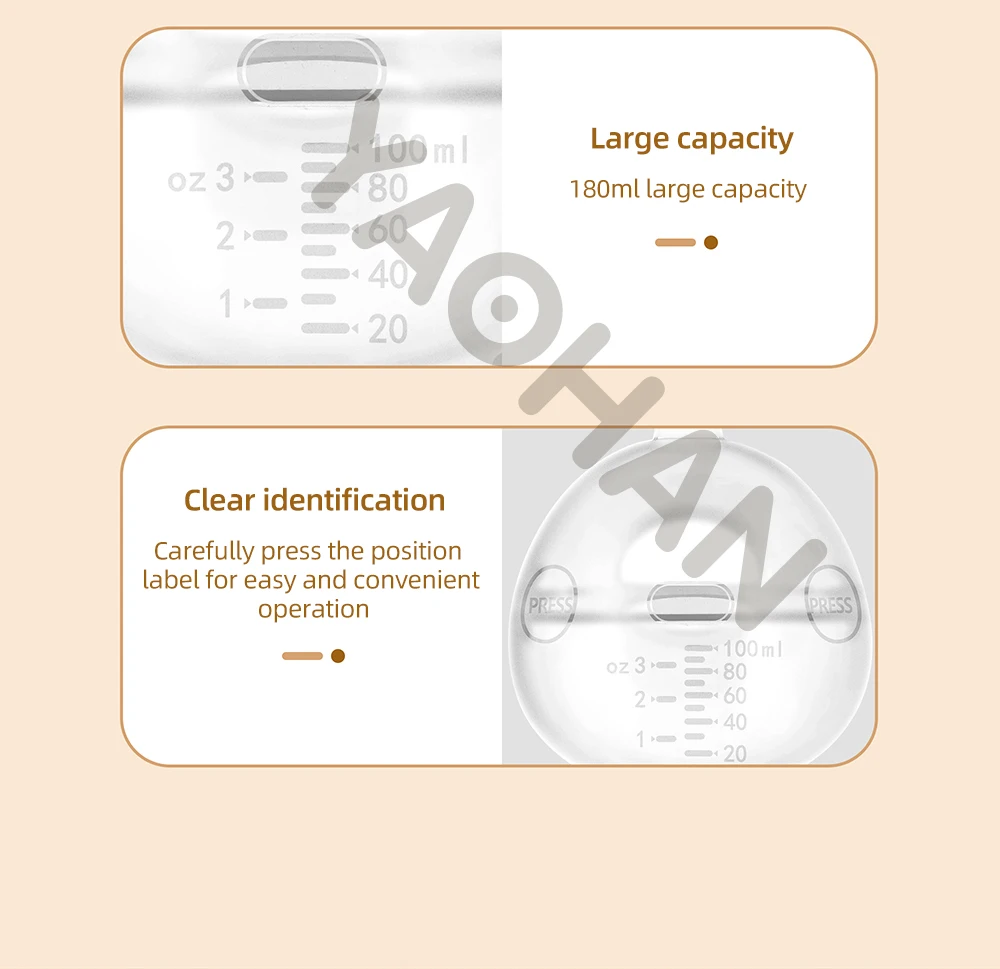 Portable Silicone breast feeding bra Hand-Free Wearable Breast Pump Manual Breast Milk Collector for Baby & Kids Dining
