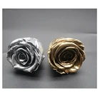 Rose Roses Plated Rose Wholesale Metalic Color Eternal Rose Gold Plated Eternal Rose Shiny Gold Eternal Roses 5-6cm