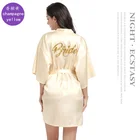 Silk Gown Printed Wholesale Sexy Imitated Silk Fabric Women Pajamas Set Home Wear Satin Pajamas Bridal Dressing Gown