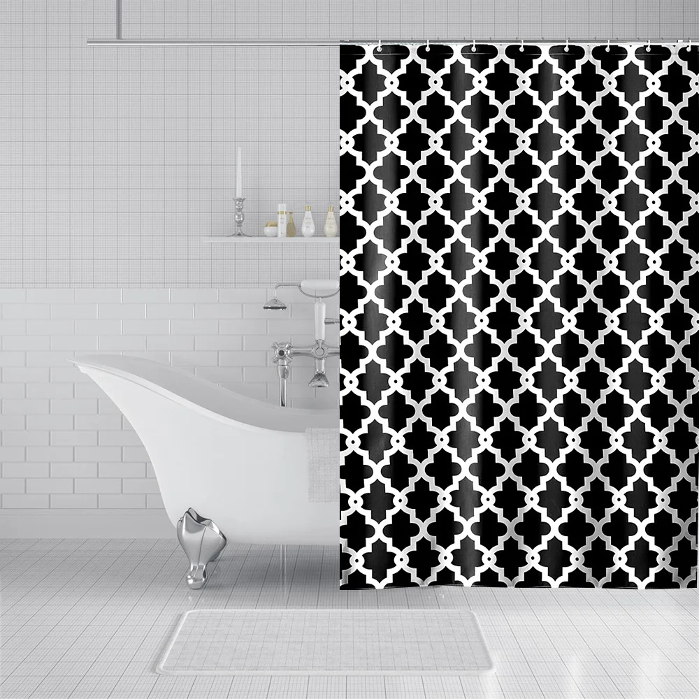 A3371 Plain shower waterproof curtain custom shower toilet bathroom partition curtain shower curtains