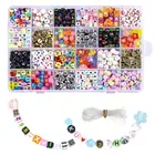 24 Diy Alphabet Letter Beads Mixed Jewelry Making Kit In Bulk