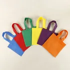 Shopping Custom Color Environmental Protection Advertising Shopping Non Woven Handbag Flat Folding Eco Bag Fabric