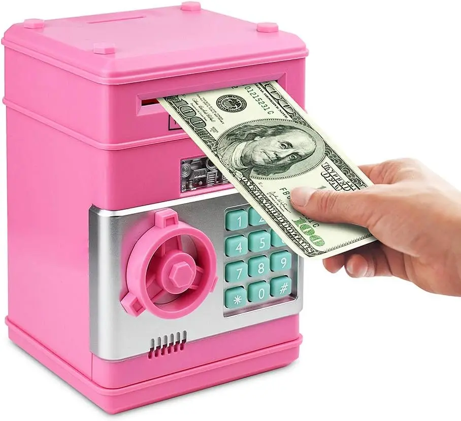 EPT Hot Electronic Piggy Bank Safe Money Box Children Digital Coins Cash Saving Safe Atm Piggy Bank