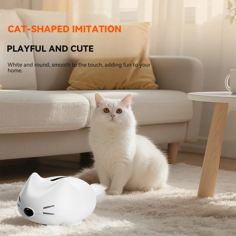 Cute Kitten Shape Cat Toy With Red Light Bird Sound Simulation Attract Cats Attention Relieve Boredom Interactive Pet Products factory