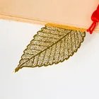 Metal Brass Leaf Brassmetal Metal Bookmark Wholesale Cheap New Style Custom Gold Metal Brass Leaf Bookmarks