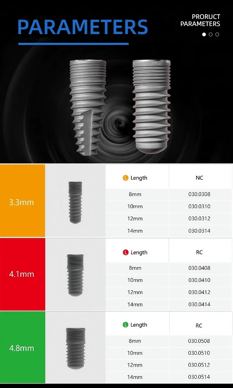 Rorsheel Dental Consumables Customization Original Mplant Abutment Implant Components Fixture Made in China manufacture