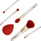LEISHANG 2021 Hot Selling Beauty Tools 5pcs Plum Foundation Powder Eyeshadow Blush Makeup Brushes Set With Packing Box