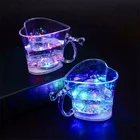 Led Heart Flash Factory Price New Creative Gift Sensing Wine Cup Led Luminous Heart Shaped Flash Cup