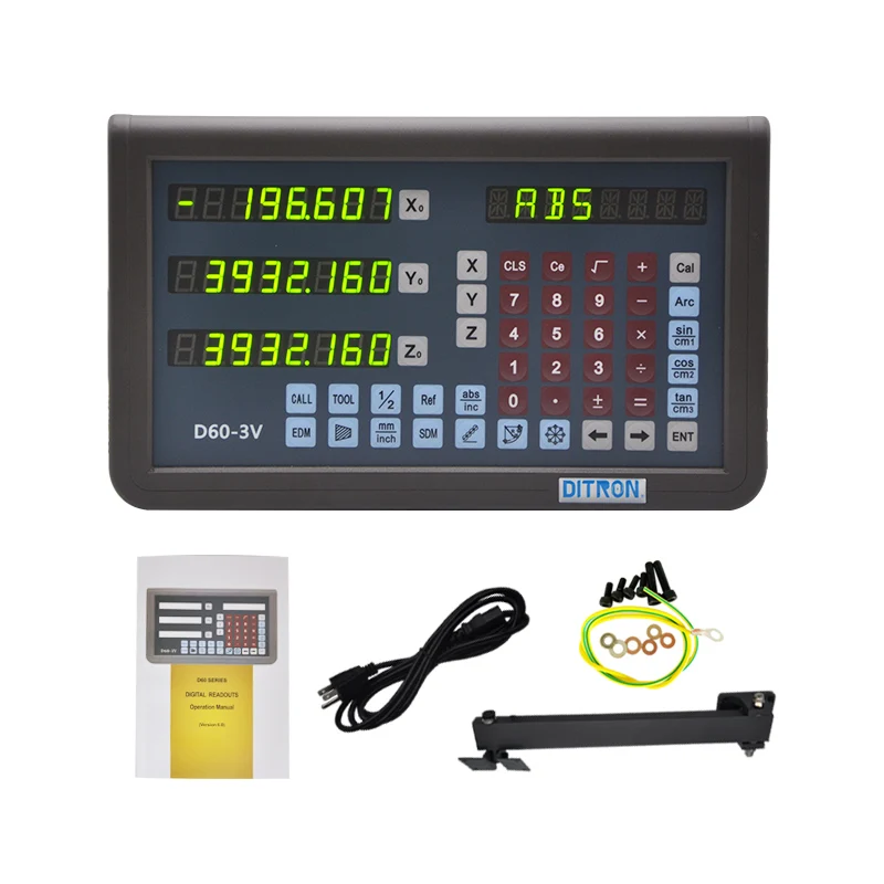 2/3 Axis DRO Digital Readout Display TTL Linear Scale for Milling Lathe Machine 
