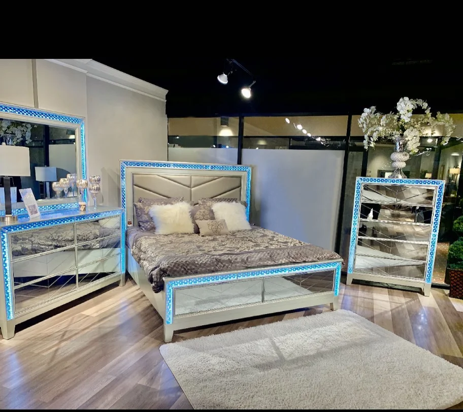 Modern Mirror Bedroom Set vlr.eng.br