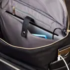 Leather Diaper Bag Pu Leather Diaper Backpack USB Charging Port Laptop Pockets Stroller Hooks Diaper Bag Leather