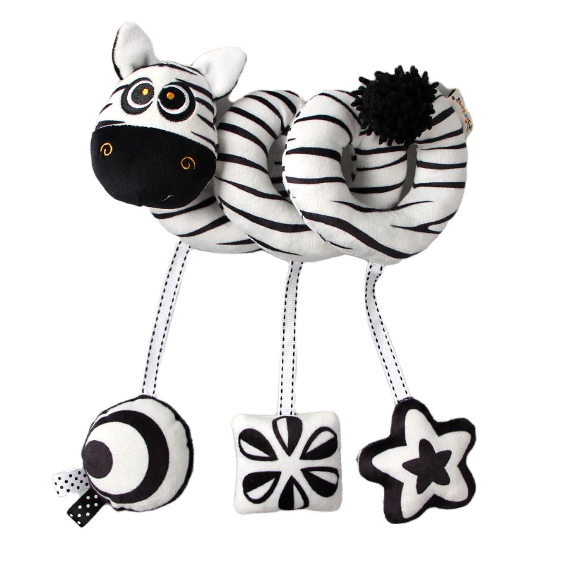 N028 black and white bed hanging multifunctional toy around lovely animal bed