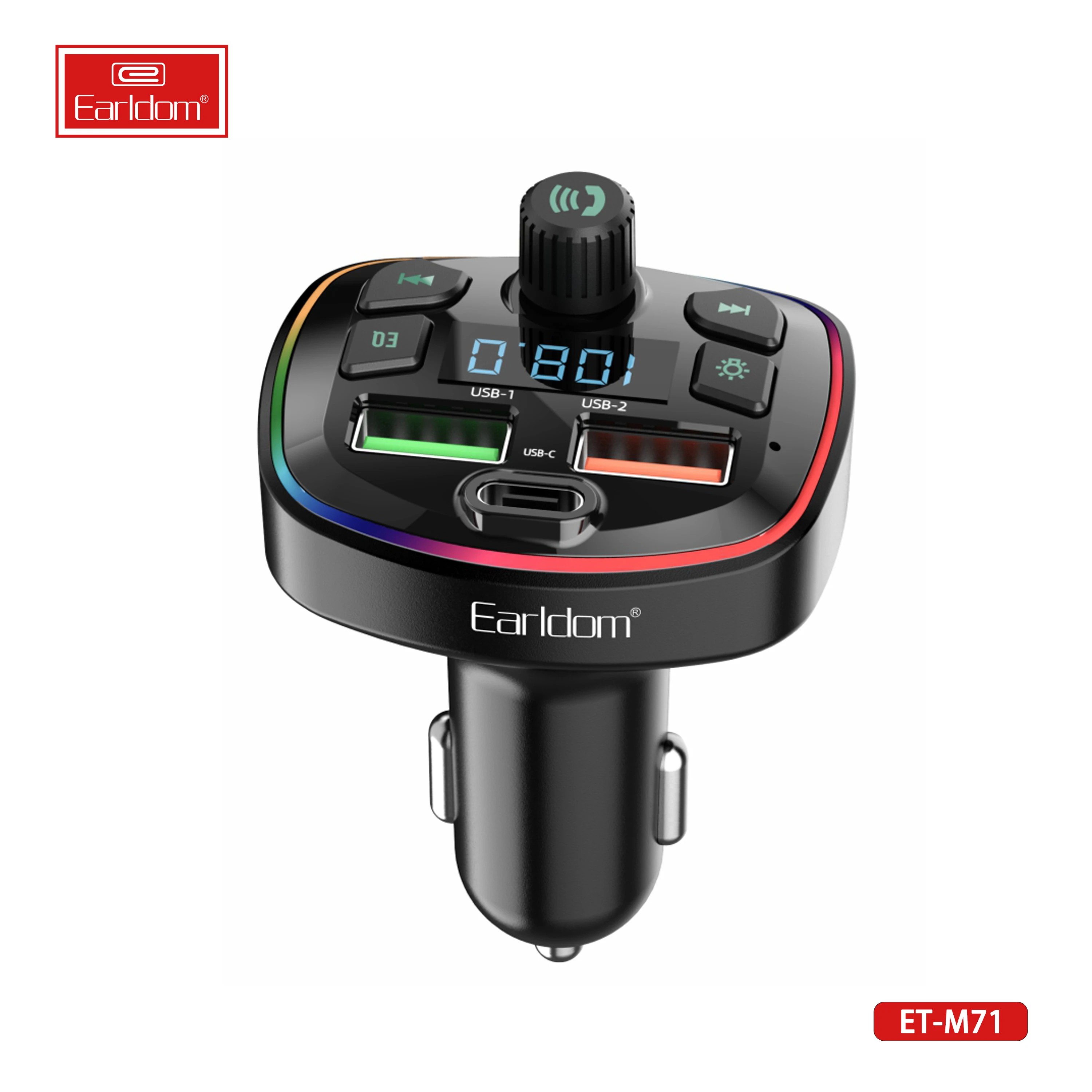 Earldom Dual Usb 3.0 A Car Charger Mp3 