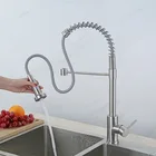 Kitchen Stainless Steel Faucet Kitchen Faucet Pull Out Spring Loaded Kitchen Sink Mixer Tap Faucets